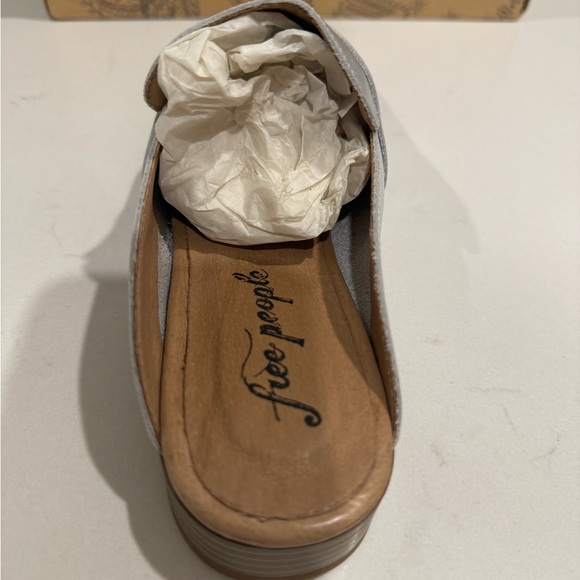NEW w/box Free People Mules (Silver) - Picture 5 of 6